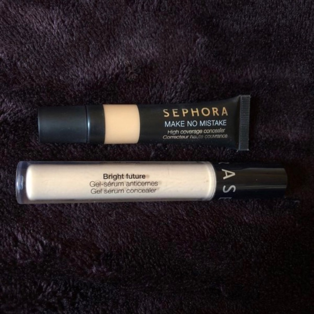 Sephora make no mistake & bright future concealer